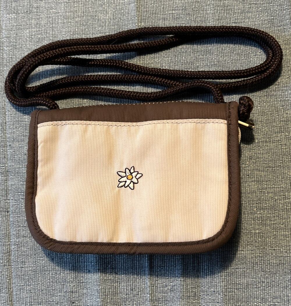 Sherpani ZOE Brown Travel Wallet Crossbody Zip Around Travel Small Purse